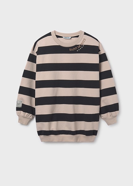 Φόρεμα ριγέ - ΜΑΥΡΟ 16Y