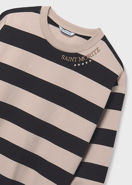 Φόρεμα ριγέ - ΜΑΥΡΟ 16Y