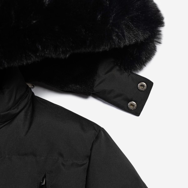 Τζάκετ με γούνα - ΜΑΥΡΟ 16Y