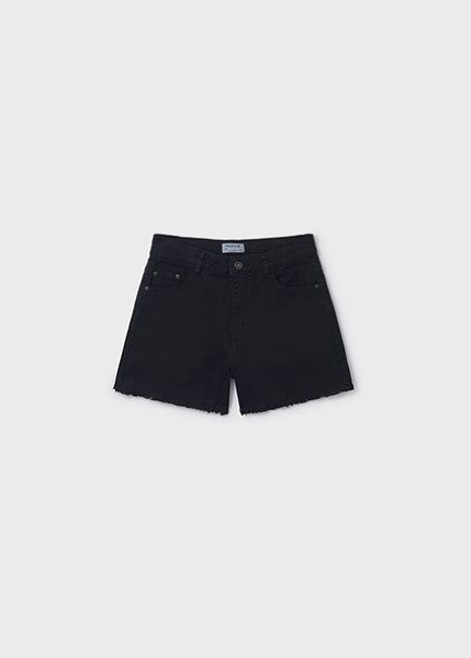 Σορτς καπαρτινέ βασικό - ΜΑΥΡΟ 12Y