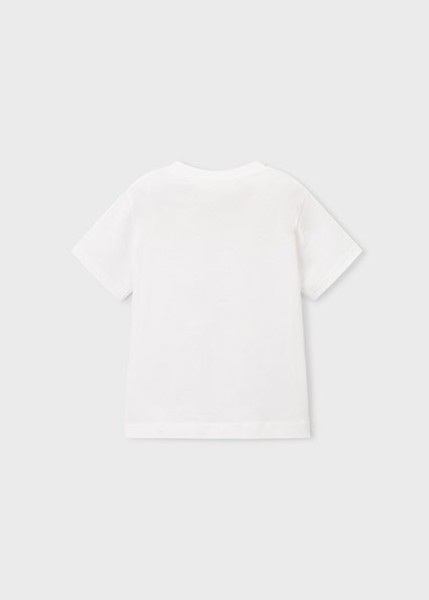 Μπλούζα κοντομάνικη ανάγλυφη - ΛΕΥΚΟ 4Y