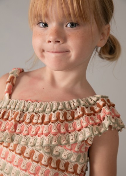 Σετ σορτς μακό φαντασία - ΜΑΝΤΑΡΙΝΙ 4Y