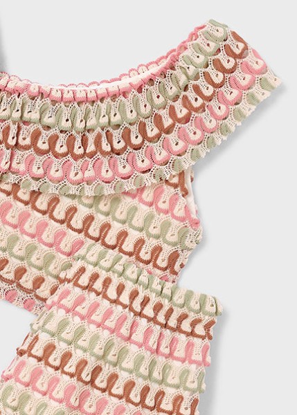 Σετ σορτς μακό φαντασία - ΜΑΝΤΑΡΙΝΙ 4Y