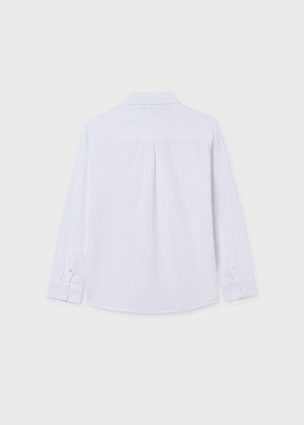 Πουκάμισο μακρυμάνικο γιακάς - ΛΕΥΚΟ 12Y