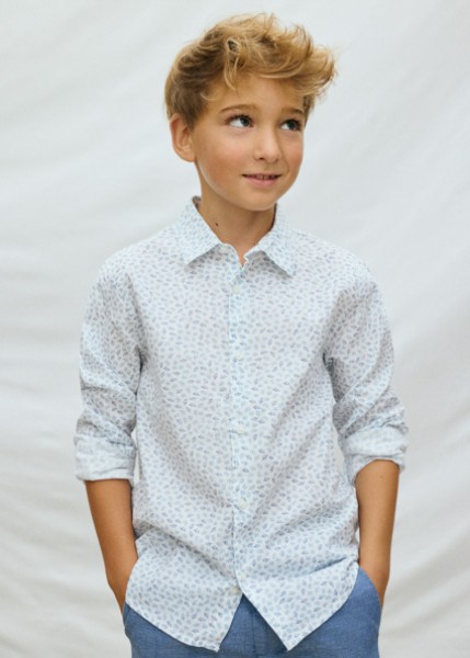 Πουκάμισο μακρυμάνικο γιακάς - ΣΙΕΛ 16Y