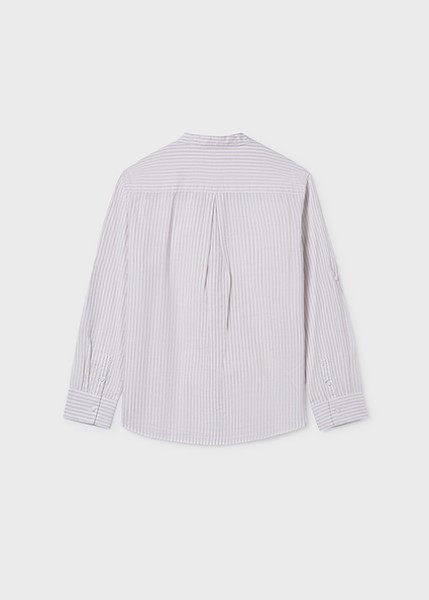 Πουκάμισο μακρυμάνικο γιακάς μαο - ΜΠΕΖ 16Y