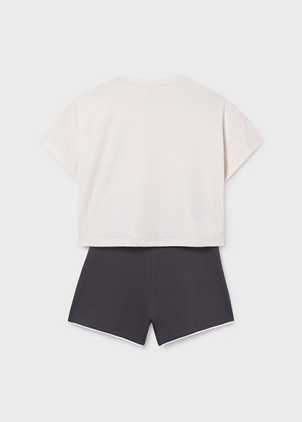 Σετ σορτς μακό βισκόζη - ΓΚΡΙ 12Y