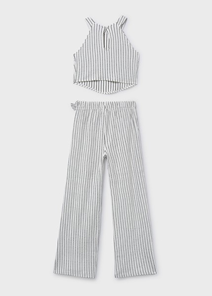 Σετ παντελόνι μακρύ ρίγες - ΜΑΥΡΟ 16Y