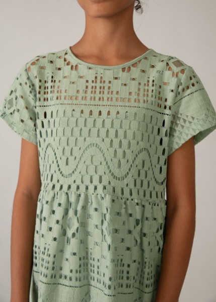 Φόρεμα δαντέλα - ΠΡΑΣΙΝΟ 12Y