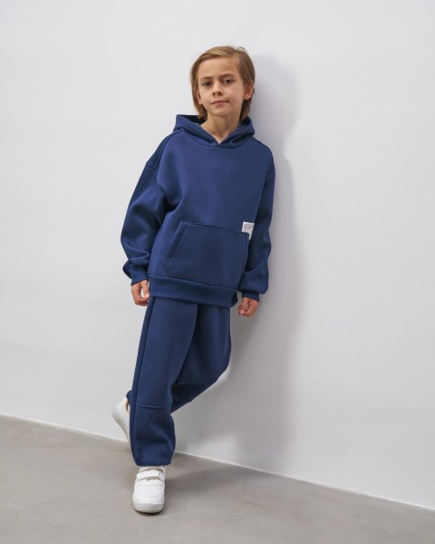 Σετ φόρμα με κουκούλα - ΜΠΛΕ 8Y