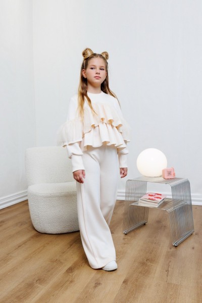 Σετ παντελόνα τούλι - ΕΚΡΟΥ 11/12Y