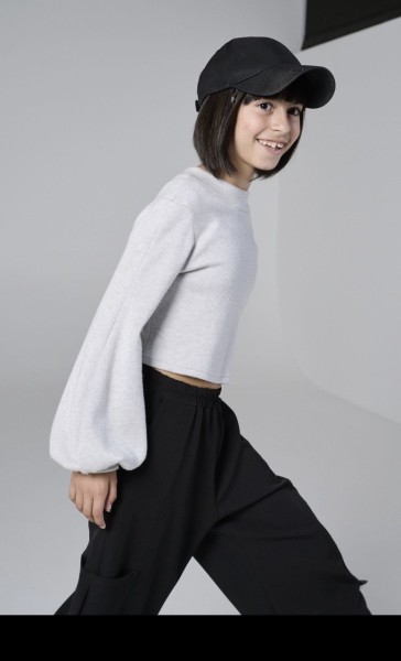 Μπλούζα πλεκτή - ΓΚΡΙ 10Y