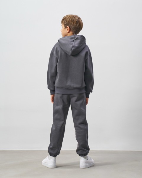 Σετ φόρμα με κουκούλα - ΑΝΘΡΑΚΙ 8Y