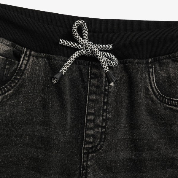 Σετ φούτερ τζιν βερμούδα - ΜΑΥΡΟ 16Y