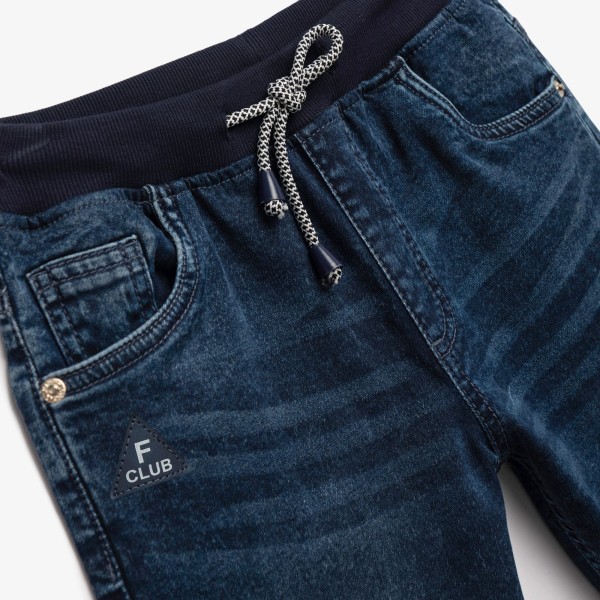 Σετ φούτερ τζιν βερμούδα - ΚΟΚΚΙΝΟ 16Y