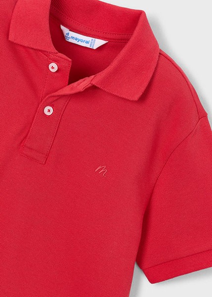 Πόλο κοντομάνικο βασικό - ΚΟΚΚΙΝΟ 3Y