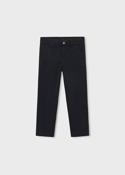Παντελόνι chino καπαρτινέ βασικό - ΜΑΥΡΟ 8Y