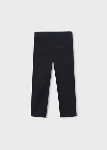 Παντελόνι chino καπαρτινέ βασικό - ΜΑΥΡΟ 8Y