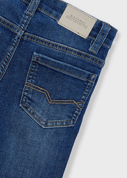 Παντελόνι τζιν slim fit βασικό - ΤΖΙΝ ΣΚΟΥΡΟ 8Y