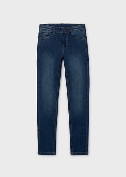 Παντελόνι τζιν slim fit βασικό - ΤΖΙΝ ΣΚΟΥΡΟ 16Y