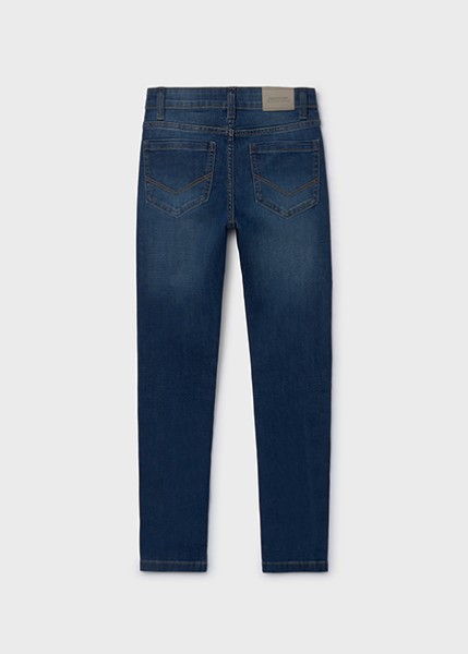 Παντελόνι τζιν slim fit βασικό - ΤΖΙΝ ΣΚΟΥΡΟ 16Y