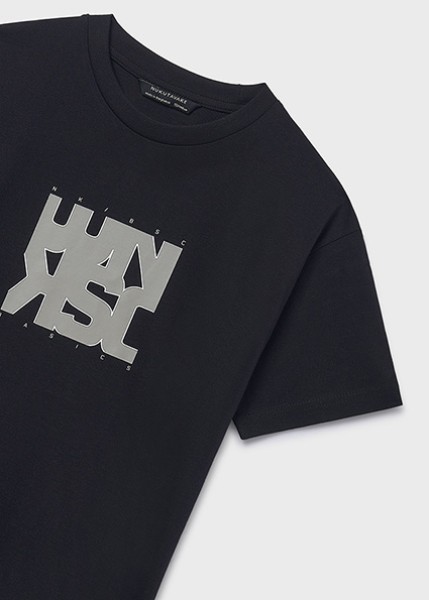 Μπλούζα κοντομάνικη βασική - ΜΑΥΡΟ 10Y