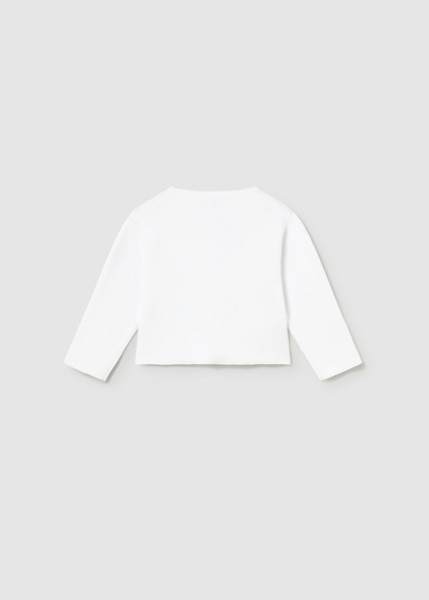 Ζακέτα πλεκτή μακριά - ΛΕΥΚΟ 3Y