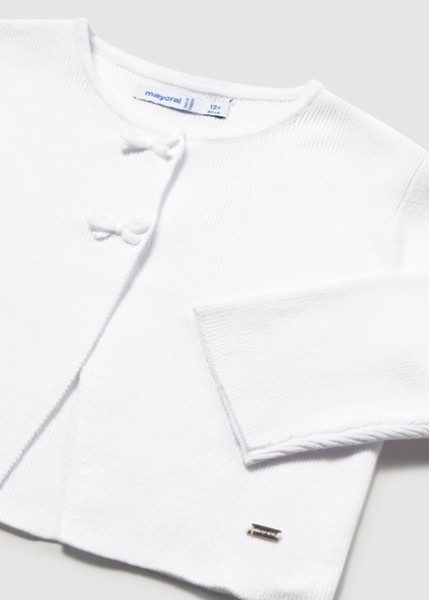 Ζακέτα πλεκτή μακριά - ΛΕΥΚΟ 3Y