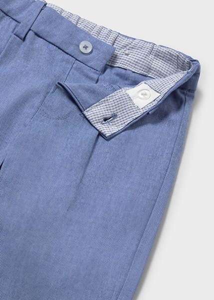 Παντελόνι λινό suiting - ΜΠΛΕ 12M