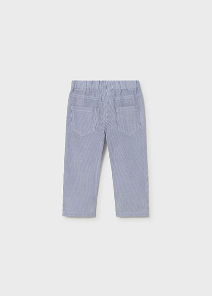 Παντελόνι seersucker - ΓΑΛΑΖΙΟ 12M