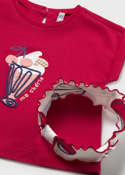 Σετ κολάν με κορδέλα - ΚΟΚΚΙΝΟ 12M