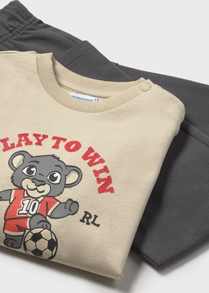 Φόρμα φούτερ - ΑΝΘΡΑΚΙ 3Y