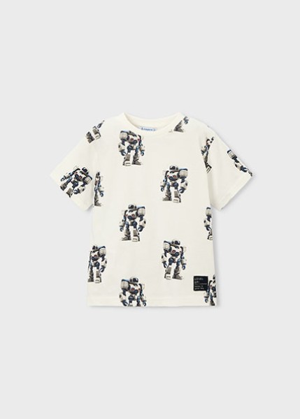 Μπλούζα κοντομάνικη σταμπωτή - ΑΝΘΡΑΚΙ 5Y