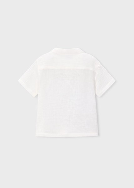 Πουκάμισο κοντομάνικό γκοφρέ - ΚΡΕΜ 8Y