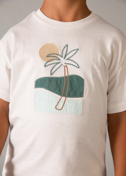 Σετ βερμούδα seersucker - ΜΟΚΑ 6Y