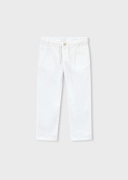 Παντελόνι λινό relaxed - ΚΡΕΜ 8Y