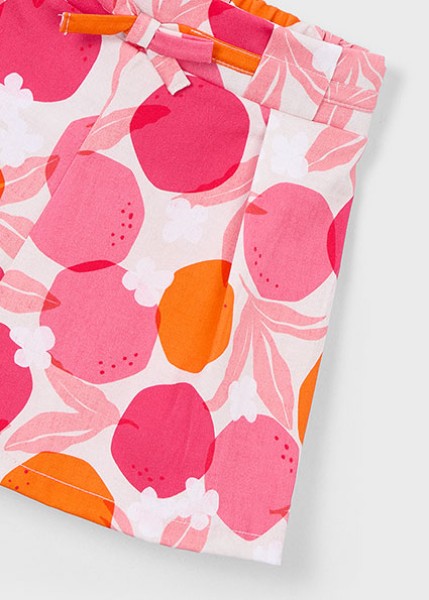 Φούστα παντελόνι στάμπα - ΚΟΚΚΙΝΟ 10Y