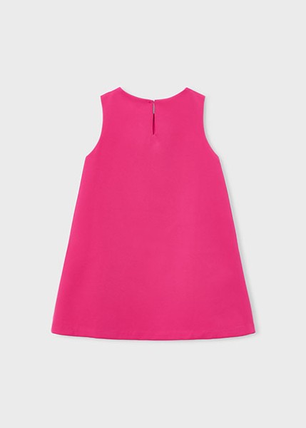 Φόρεμα κρεπ λουλούδια - ΚΟΚΚΙΝΟ 8Y