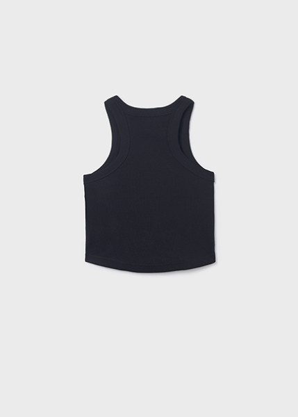 Μπλούζα τιράντες κανάλε - ΜΑΥΡΟ 12Y