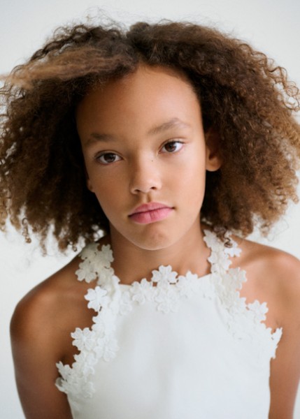 Μπλούζα τιράντες δαντέλα γκιπούρ - ΛΕΥΚΟ 16Y