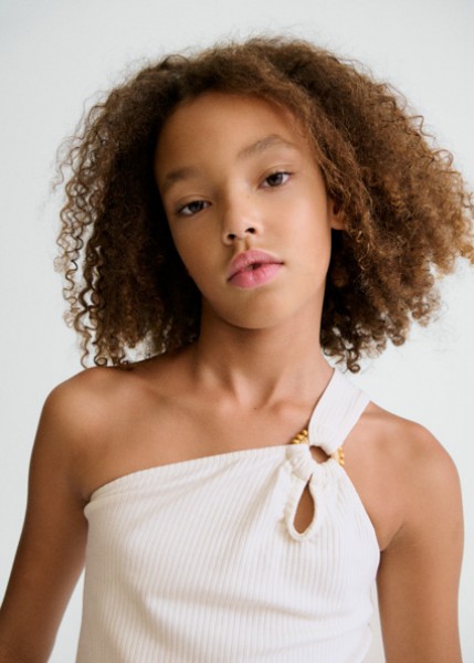 Μπλούζα τιράντες καναλε - ΕΚΡΟΥ 14Y