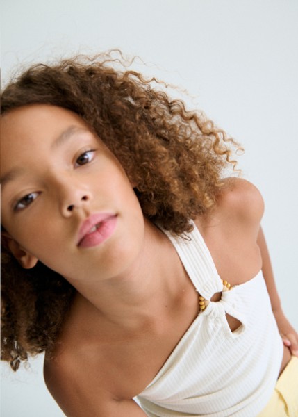 Μπλούζα τιράντες καναλε - ΕΚΡΟΥ 14Y