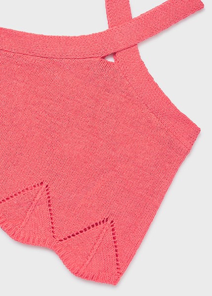 Τοπ πλεκτό halter - ΚΟΡΑΛΙ 18Y