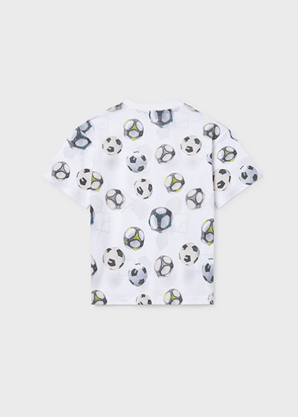 Μπλούζα κοντομάνικη σταμπωτή - ΛΕΥΚΟ 10Y