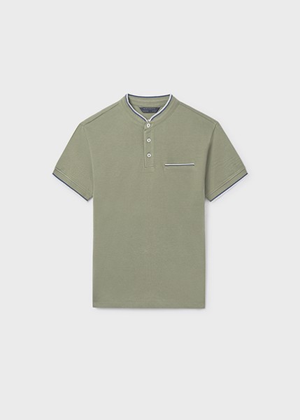 Πόλο κοντομάνικο γιακάς μαο - ΠΡΑΣΙΝΟ 8Y