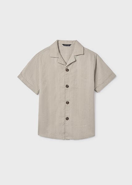 Πουκάμισο κοντομάνικο γιακάς - ΜΠΕΖ 16Y