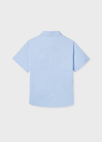 Πουκάμισο κοντομάνικο γιακάς - ΓΑΛΑΖΙΟ 10Y