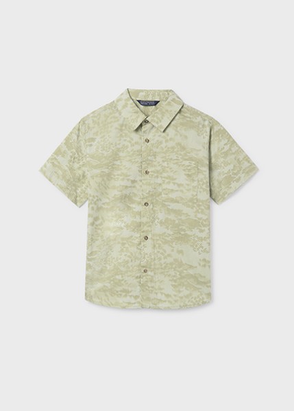 Πουκάμισο κοντομάνικο γιακάς - ΠΡΑΣΙΝΟ 8Y