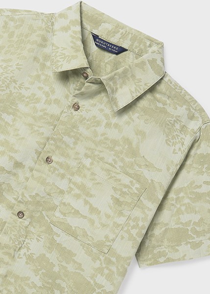 Πουκάμισο κοντομάνικο γιακάς - ΠΡΑΣΙΝΟ 8Y