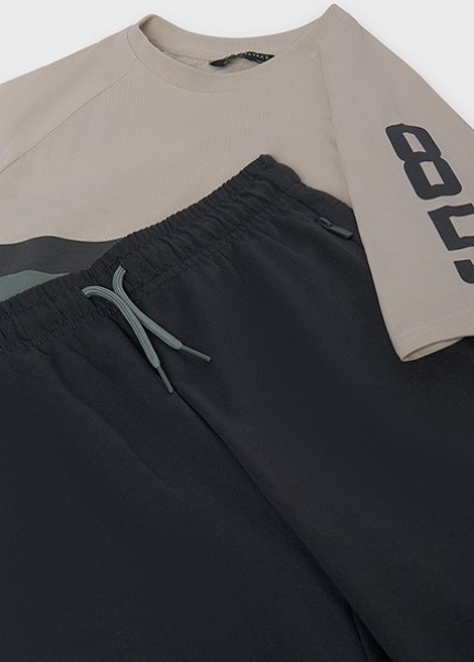 Σετ μακό στάμπα 85 - ΑΝΘΡΑΚΙ 16Y